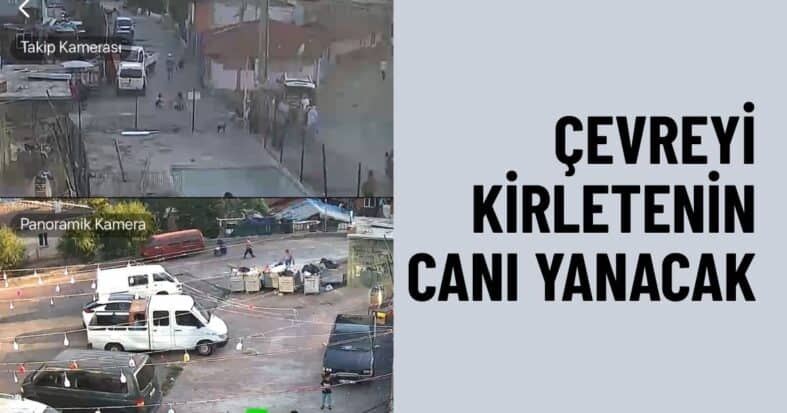 İzmit Belediyesi çevre kirliliğine karşı kameralı denetim başlattı
