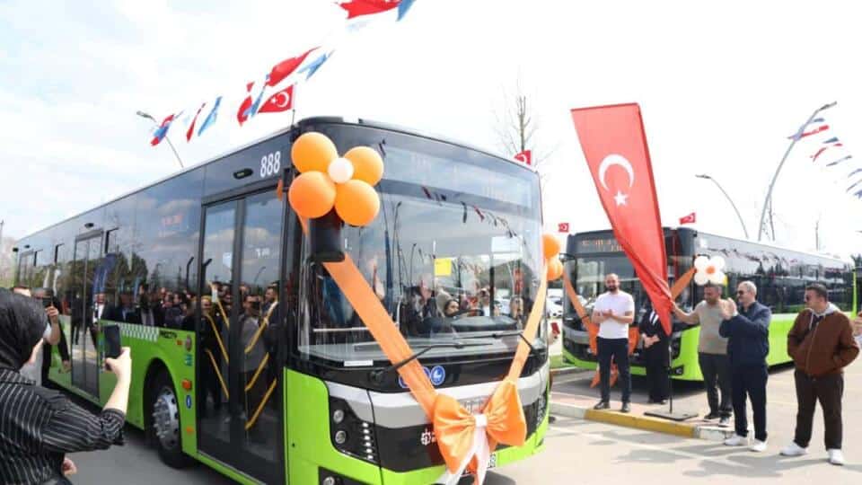 Kocaeli Büyükşehir Belediyesi'nin 55 Yeni Otobüsle Ulaşım Filosu 753 Araca Ulaştı