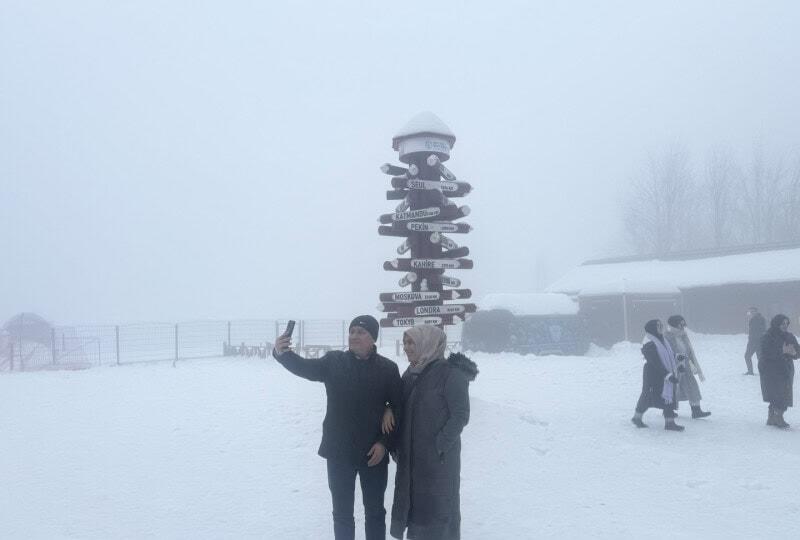 Kuzuyayla’da Bayram Tatilinde Kar ve Yaban Hayatı Doğaseverlerin İlgisini Çekti